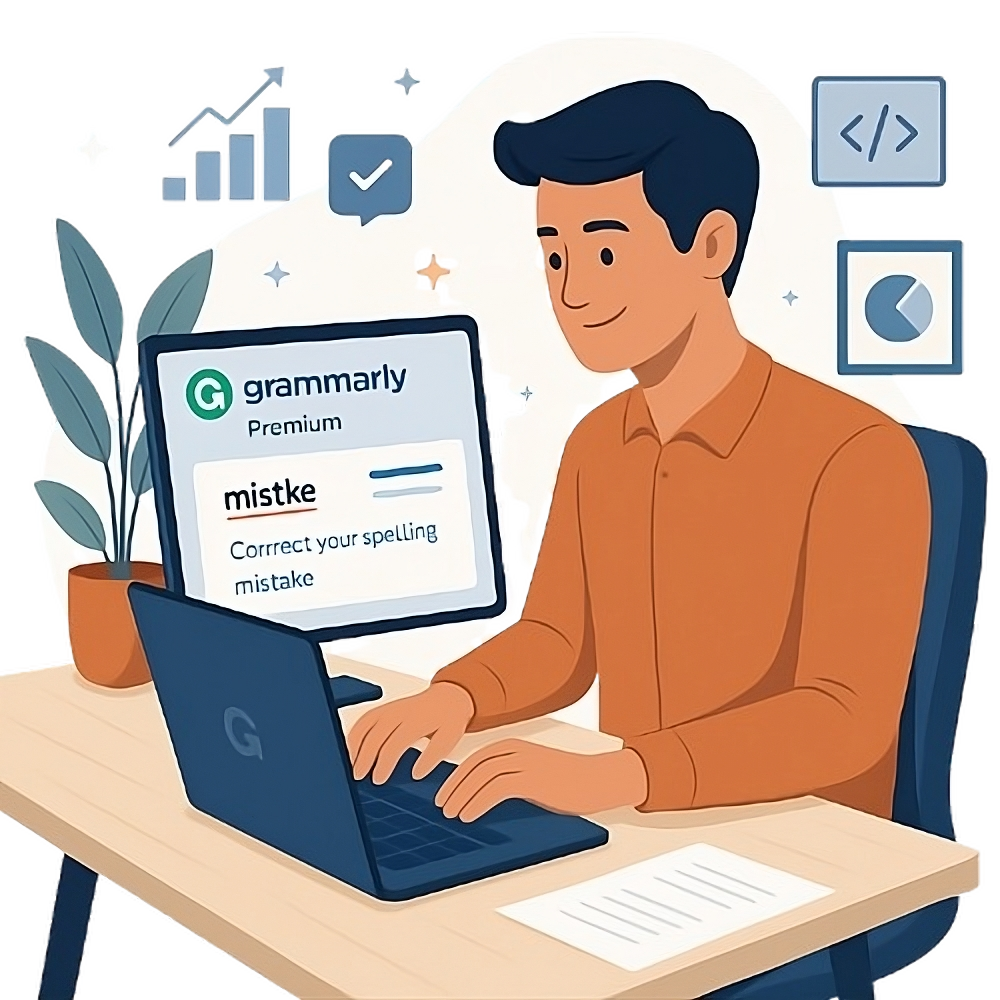 Grammarly Premium Illustration